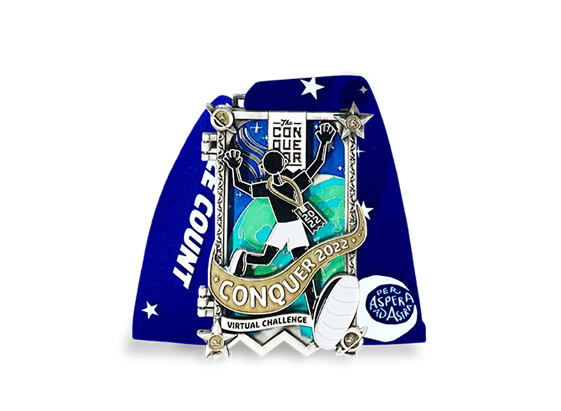 Conquer 2022 finishers medal 