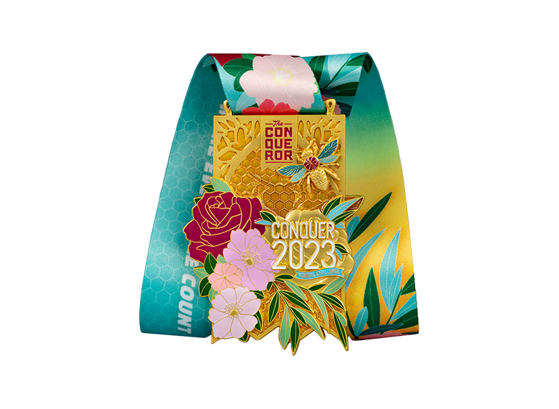 Conquer 2023 finishers medal 